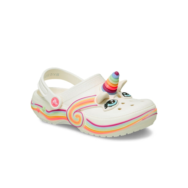 Giày Clog Trẻ Em Crocs Iam Unicorn Lights Classic - Chalk