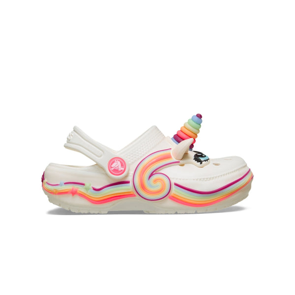 Giày Clog Trẻ Em Crocs Toddler Iam Unicorn Lights Classic - Chalk