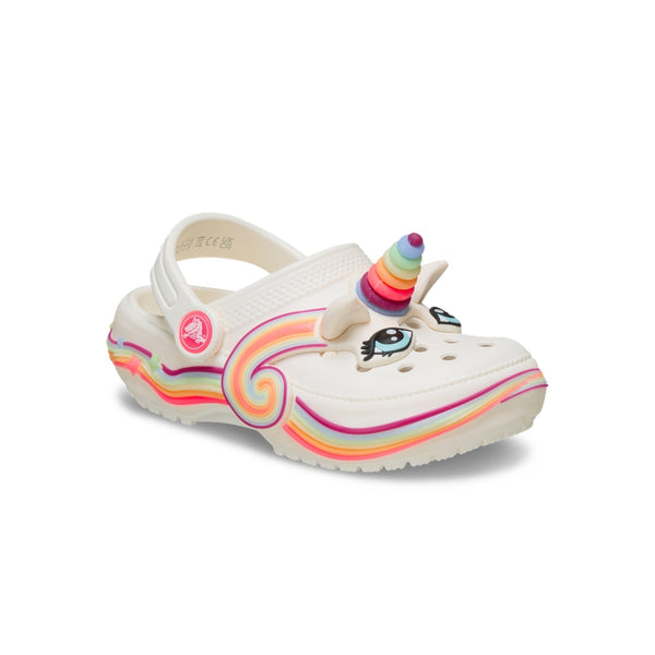 Giày Clog Trẻ Em Crocs Toddler Iam Unicorn Lights Classic - Chalk