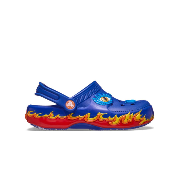 Giày Clog Trẻ Em Crocs Iam Dragon Lights Classic - Blue Bolt