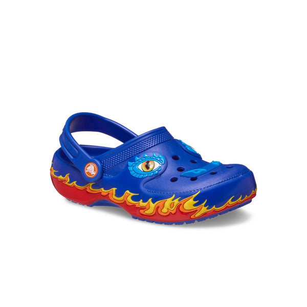 Giày Clog Trẻ Em Crocs Iam Dragon Lights Classic - Blue Bolt