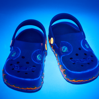 Kids' Iam Dragon Lights Classic Clogs - Blue Bolt