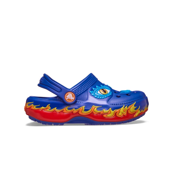 Giày Clog Trẻ Em Crocs Toddler Iam Dragon Lights Classic - Blue Bolt