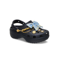 Platform Denim Clogs - Black