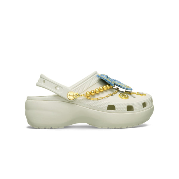 Giày Clog Nữ Crocs Platform Denim - Linen