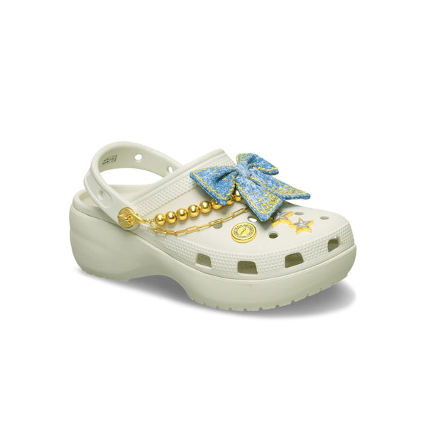 Giày Clog Nữ Crocs Platform Denim - Linen