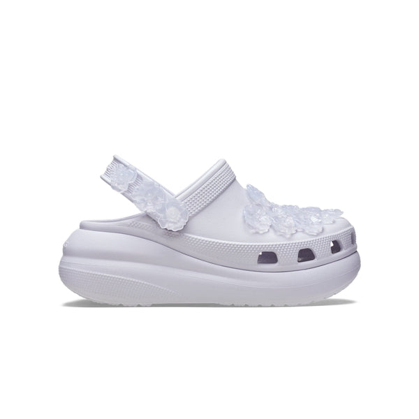 Giày Clog Unisex Crocs Crush Translucent Floral - Frosted Grape