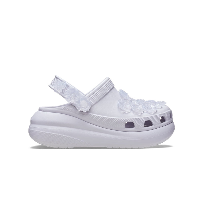 Crush Translucent Floral Clogs - Frosted Grape