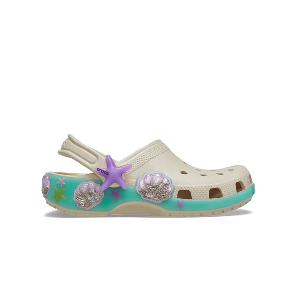 Giày Clog Trẻ Em Crocs Classic Sea Sparkle Shaker - Frappé
