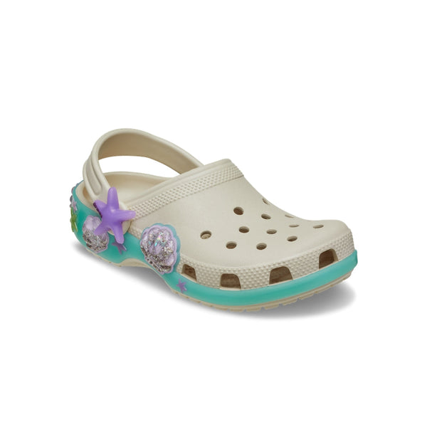 Giày Clog Trẻ Em Crocs Toddler Classic Sea Sparkle Shaker - Frappé