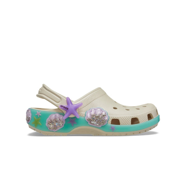 Giày Clog Trẻ Em Crocs Toddler Classic Sea Sparkle Shaker - Frappé
