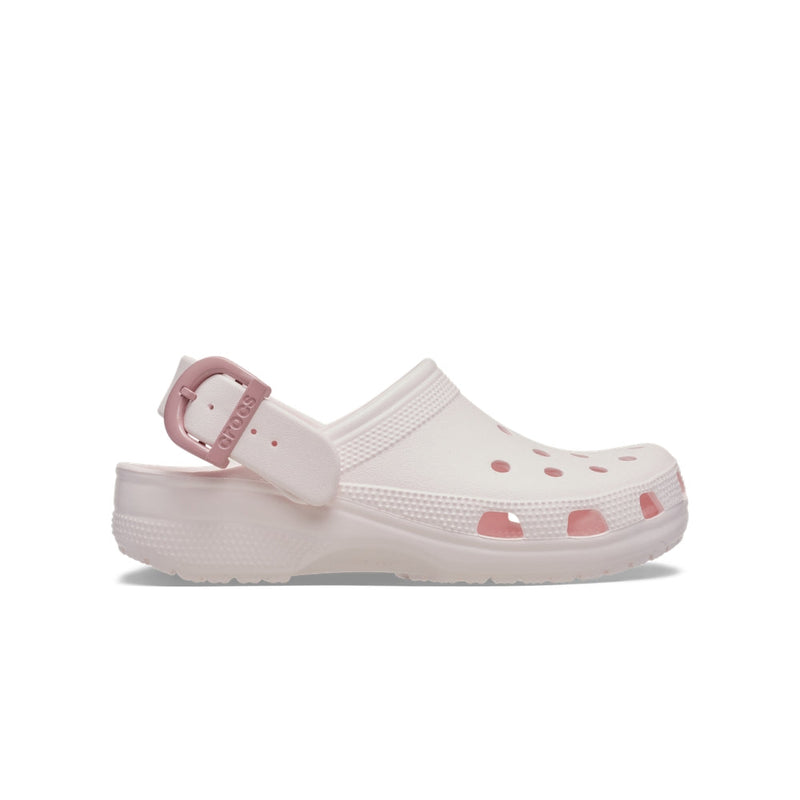 Classic Enamel Buckle Clogs - Bubble Ice