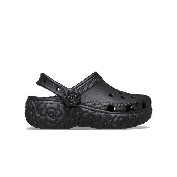 Giày Clog Nữ Crocs Classic Platform Bloom - Black