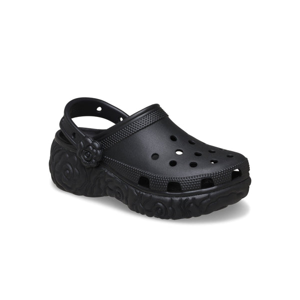 Giày Clog Nữ Crocs Classic Platform Bloom - Black