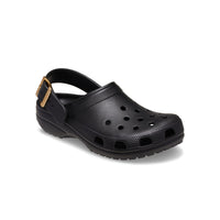 Classic Metallic Buckle Clogs - Black