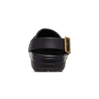 Classic Metallic Buckle Clogs - Black