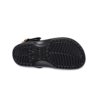 Classic Metallic Buckle Clogs - Black