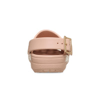 Classic Metallic Buckle Clogs - Blush