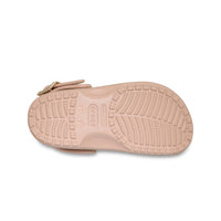 Classic Metallic Buckle Clogs - Blush
