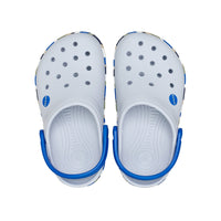 Kids' Crocband Chevron Band Clogs - Steel / Blue Blaze