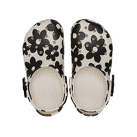 Kids' Classic Pop Petals Clogs - Summit White / Black