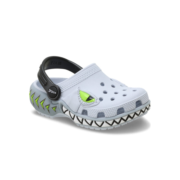 Giày Clog Trẻ Em Crocs Toddler Classic Creature Lights - Steel