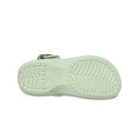 Platform Dipped Metallic Buckle Clogs - Apple Ice