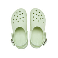 Platform Dipped Metallic Buckle Clogs - Apple Ice
