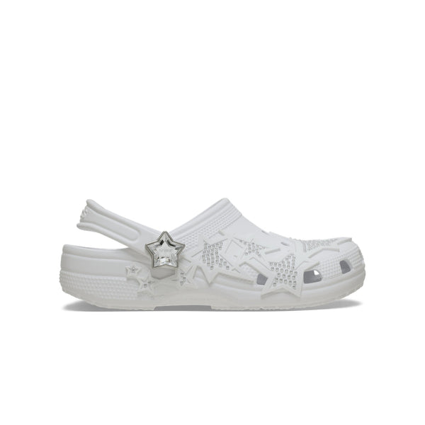 Giày Clog Unisex Crocs Classic Snow Day Stars - Snow White