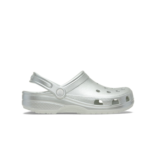 Giày Clog Trẻ Em Crocs Classic Tinted Metallic - Silver