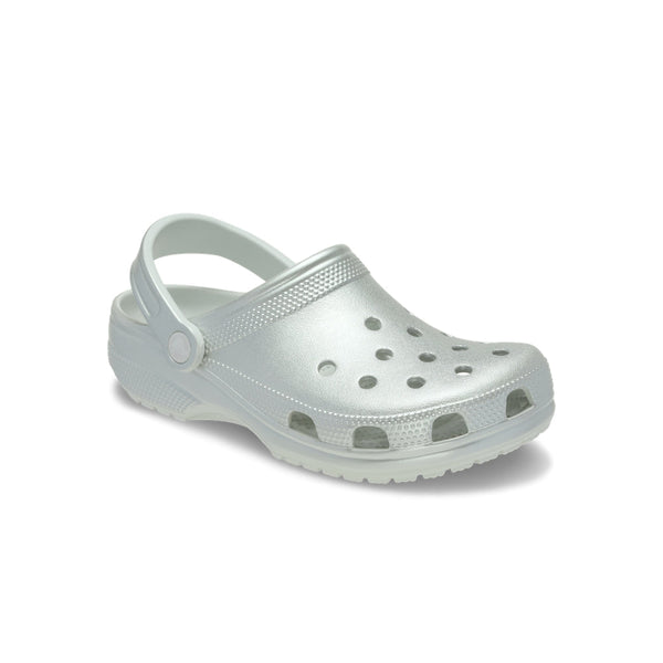 Giày Clog Trẻ Em Crocs Classic Tinted Metallic - Silver