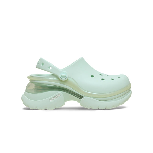 Giày Clog Nữ Crocs Super Bae Metallic Rubber - Retro Ice