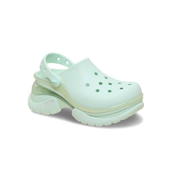 Giày Clog Nữ Crocs Super Bae Metallic Rubber - Retro Ice