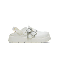 Loaferette Star Studded Clogs - Chalk