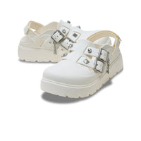 Loaferette Star Studded Clogs - Chalk