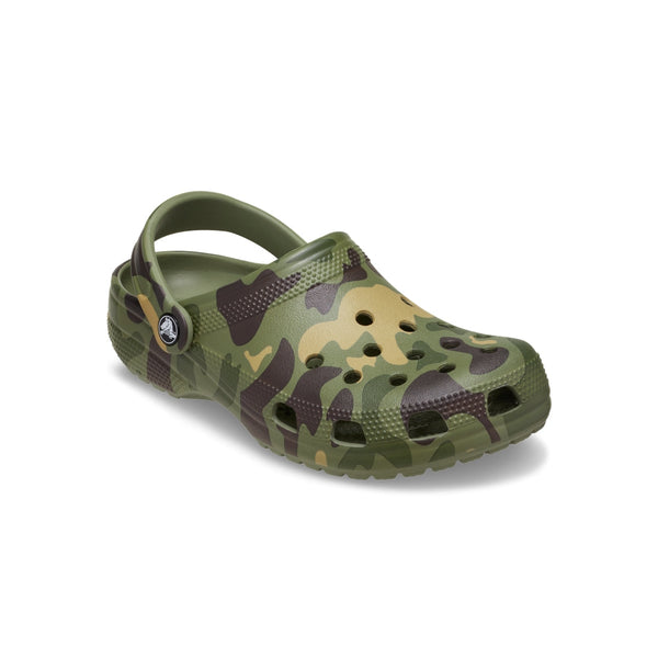 Giày Clog Unisex Crocs Classic Duck Camo - Black/Cargo