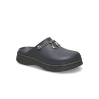 Dylan Notched Boho Clogs - Carbon