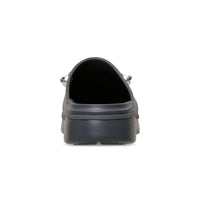 Dylan Notched Boho Clogs - Carbon