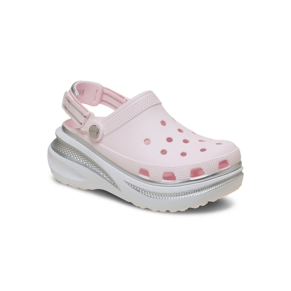 Giày Clog Unisex Crocs New Crush Metallic - Bubble Ice
