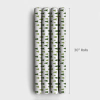 Minimalist Forest Holiday Gift Wrap, Pine Tree Christmas Wrapping Paper, Woodland Pine Tree Gift Wrapping Paper, Rustic Holiday Present Wrap