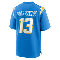 Los Angeles Chargers Marquez Valdes-Scantling Powder Blue Game Player Jersey