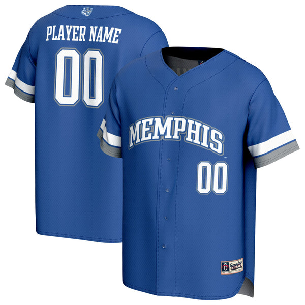 Memphis Tigers GameDay Greats Lightweight Collegiate Baseball NIL Pick-A-Player Fashion Jersey - Royal