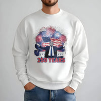 Patriotic USA 250 Years Sweatshirt | America Independence Graphic | Premium Cotton Blend | Unisex Anniversary Gift