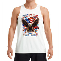 Patriotic 250 Years 1776-2026 Tank Top | American Eagle and USA Flag Graphic | Premium Soft Breathable Lightweight Fabric | Proud July 4th Independence Day Gift, Unisex