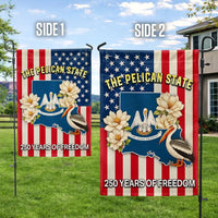 Louisiana Garden Flag 250 Years of Freedom | Pelican State Double-Sided Flag | Premium Polyester Outdoor Decor | Patriotic State Pride Gift