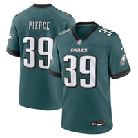 Philadelphia Eagles Dameon Pierce Midnight Green Team Game Jersey