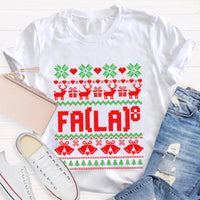 Humorous Holiday Mathematics Shirt, Bell and Elk Math Christmas T-Shirt, Christmas Elk Math Teacher Graphic Tee, Xmas STEM Present