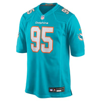 Miami Dolphins Eric Watts Aqua Team Game Jersey