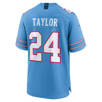 Tennessee Titans Alontae Taylor Light Blue Team Game Jersey