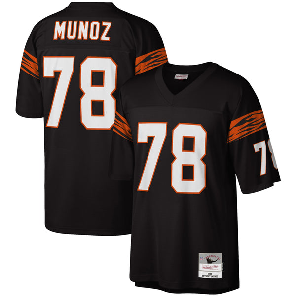 Cincinnati Bengals Anthony Muñoz Mitchell & Ness Black Legacy Replica Jersey